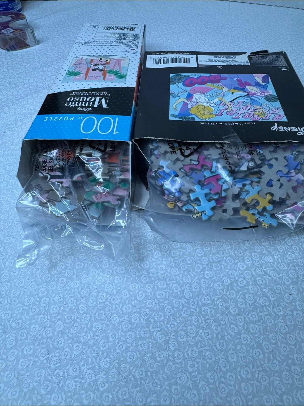 Disney 2 PUZZLES Cinderella  Bibbidi Bobbidi Boo & Minnie Mouse Spring Palms